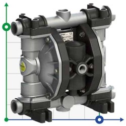Pneumatyczna pompa membranowa PHOENIX P90 ALU EPDM do lakieru, 100 l/min
