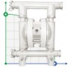 RUBY FDA 040S-W-ESS-T  pompa membranowa pneumatyczny