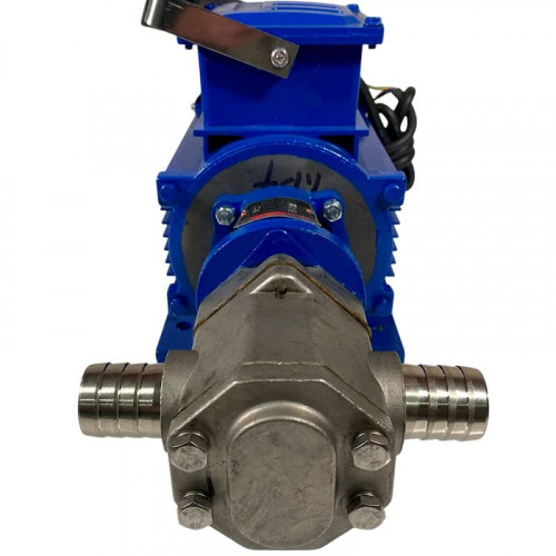 Pompa zębata ze stali nierdzewnej do przepompowywania oleju silnikowego WCB-100/380V 50Hz, 50 l/min, 30 m, AISI 304, 1,1 kW, 1400 obr./min, Ex