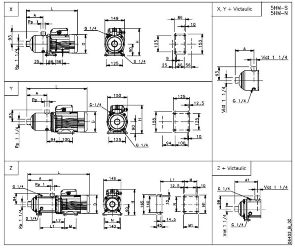 Wielostopniowa pompa Lowara 5HM07S11T5RVB
