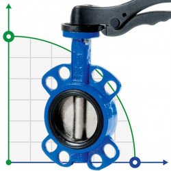 150LB 5 cali Zawór motylkowy, korpus i dysk żeliwny, Seat NBR