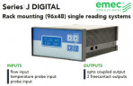 Kontroler EMEC J DIGITAL PH 230VAC do montażu w szafie rack z pojedynczym wyświetlaczem (96x48)
