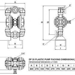 Przeciwwybuchowa pompa membranowa DP 20 PP/N*B - PB/N*B