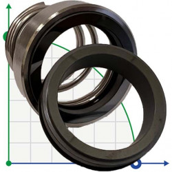 Uszczelnienie pompy R-BT-RN 40, SS/CAR, VITON, 304, T8RN