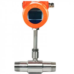 Przepływomierz masowy gazu DN25/PN16 ze stali nierdzewnej (tlen w stanie gazowym), 0,5-89 Nm3/h, 4-20mA+RS485, przyłącze gwintowane
