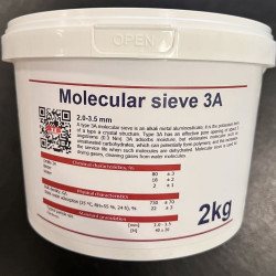 Sito molekularne 3A, 2,0-3,5mm Molecular Sieve, opakowanie 2kg
