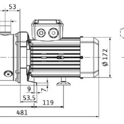 Pompa wielostopniowa do zaopatrzenia w wodę WILO MEDANA CH1-L.1604-1/E/E/10T 