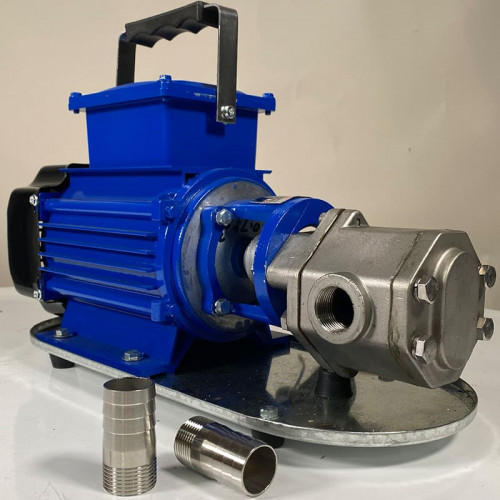 Pompa zębata ze stali nierdzewnej do pompowania benzyny WCB-75/380V 50Hz, 75 l/min, 30 m, AISI 304, 0,75 kW, 2900 obr./min, Ex