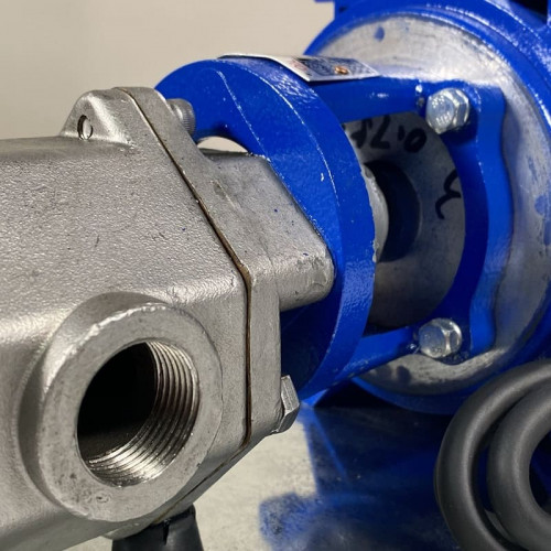 Pompa zębata ze stali nierdzewnej do pompowania benzyny WCB-75/380V 50Hz, 75 l/min, 30 m, AISI 304, 0,75 kW, 2900 obr./min, Ex