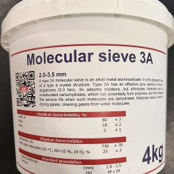 Sito molekularne 3A, 2,0-3,5mm Molecular Sieve, opakowanie 4kg
