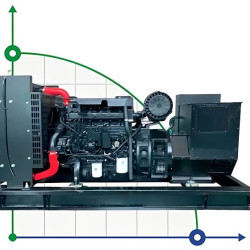 Przemysłowy generator diesla XHYW-120GF z ATS, silnik Weichai 125kVA, 120kW, 380V/50HZ typ otwarty