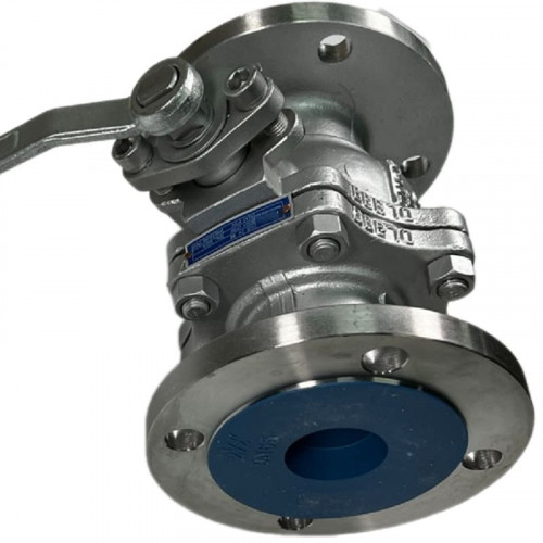 PN16 DN65 Zawór kulowy ze stali nierdzewnej AISI 316, Gniazdo:PTFE