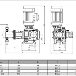 BSX 125/1.0 AISI 304 tłokowa pompa dozująca