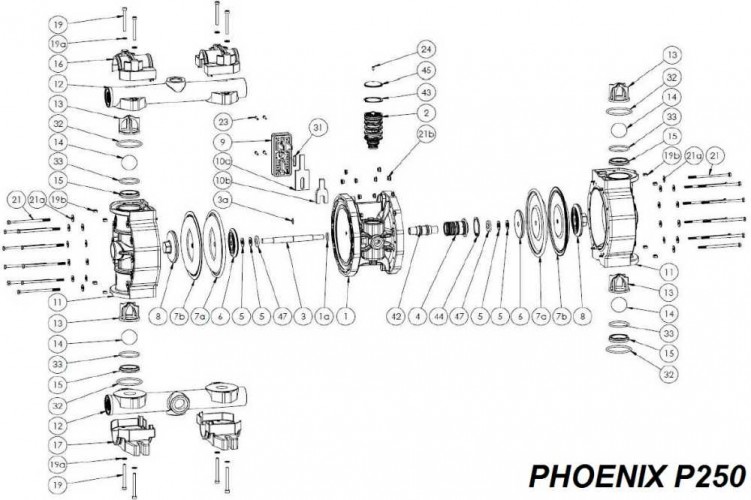 Kolektor dolny, AISI 316, PHOENIX P250