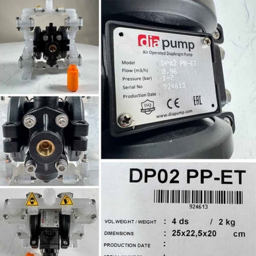 Przeciwwybuchowa pompa membranowa DP 02 PP/E