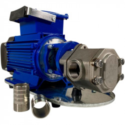 Pompa zębata ze stali nierdzewnej do przesyłu nafty WCB-100/380V 50Hz, 100 l/min, 30 m, AISI 304, 1,1 kW, 2900 obr./min, Ex