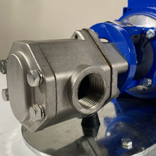 Pompa zębata ze stali nierdzewnej do przesyłu nafty WCB-100/380V 50Hz, 100 l/min, 30 m, AISI 304, 1,1 kW, 2900 obr./min, Ex