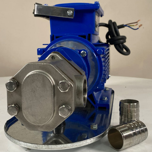 Pompa zębata ze stali nierdzewnej do przesyłu nafty WCB-100/380V 50Hz, 100 l/min, 30 m, AISI 304, 1,1 kW, 2900 obr./min, Ex