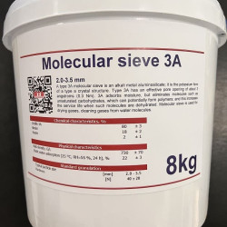 Sito molekularne 3A, 2,0-3,5mm Molecular Sieve, opakowanie 8kg