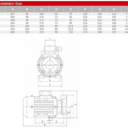Wysokotemperaturowa pompa wirowa WD-33, 380V -30°C+200°C