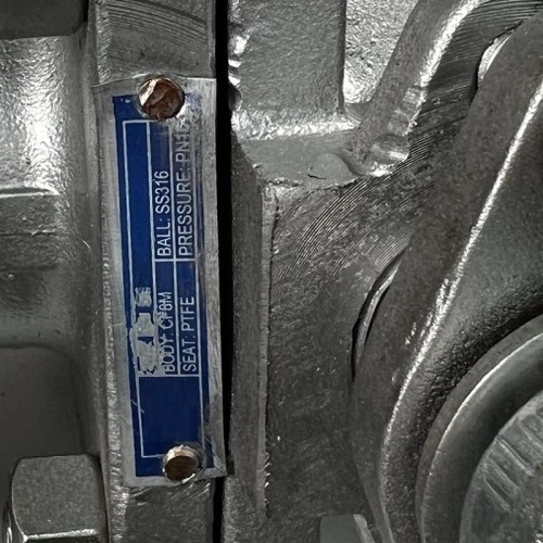 PN16 DN50 Zawór kulowy ze stali kwasoodpornej AISI 316, gniazdo PTFE