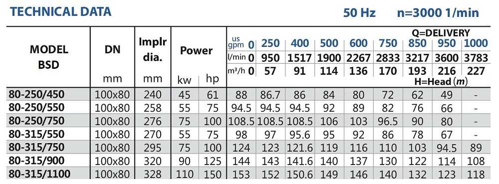 Agregat nawadniający Diesel BSD 80-250/450
