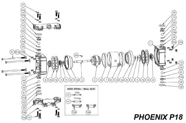 Pierścień uszczelniający, EPDM, PHOENIX P07, P18