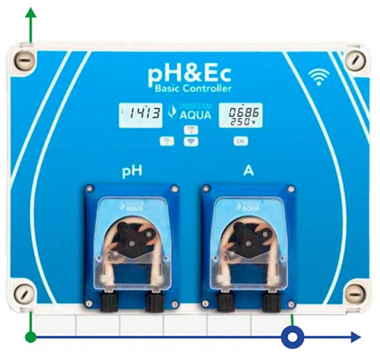 Automatyczny sterownik pH&Ec z pomiarem temperatury wody i pompą nawozową z Wi-Fi