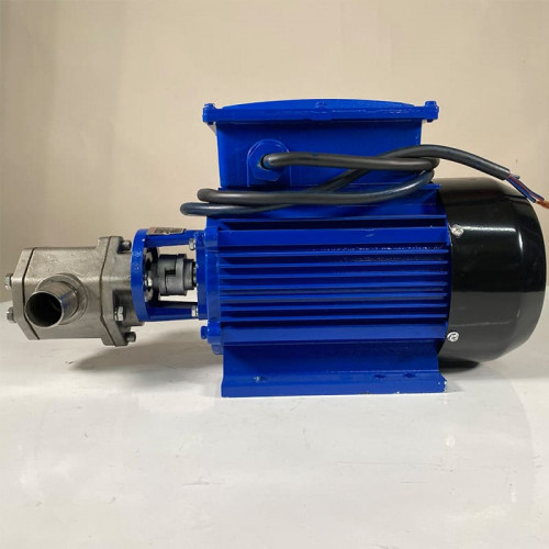 Pompa zębata ze stali nierdzewnej do oleju silnikowego WCB-100/220V 50Hz, 50 l/min, 30 m, AISI 304, 1,1 kW, 1400 obr./min, Ex