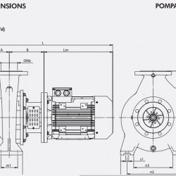 Pompa susząca monoblokowa ETKF-M 80-200, 5,5 kW, 1500
