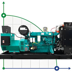Przemysłowy generator diesla XHYW-250GF z ATS, silnik Weichai 300kVA, 250kW, 380V/50HZ typ otwarty