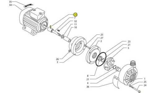 Kołek do pompy Debem MB, M6x10