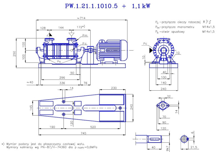 PW.1.21.1.1010 pompa próżniowa dwustopniowa