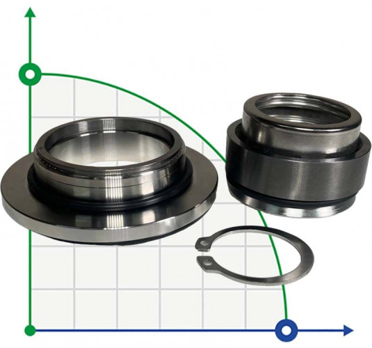 Uszczelnienie mechaniczne pompy FLYGT R-FL.NL 35, TC/TC, VITON, 304