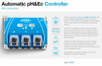 Automatyczny sterownik pH&Ec z pomiarem temperatury wody i dwiema pompami nawozowymi z Wi-Fi
