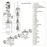 CDLF 85-40-2, AISI 304 pompa wielostopniowa do mycia CIP