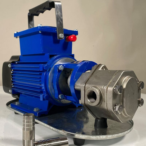 Pompa zębata ze stali nierdzewnej do przesyłu oleju WCB-50/220V 50Hz, 50 l/min, 30 m, AISI 304, 0,55 kW, 2900 obr./min, Ex