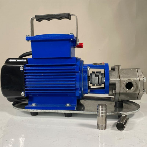 Pompa zębata ze stali nierdzewnej do przesyłu oleju WCB-50/220V 50Hz, 50 l/min, 30 m, AISI 304, 0,55 kW, 2900 obr./min, Ex