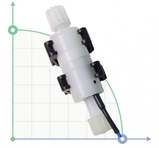 Czujnik przepływu PVDF-TFE/P do pomp dozujących do 20 l/h