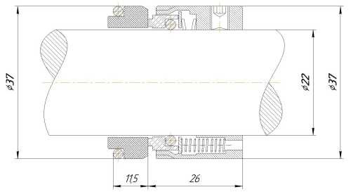 Uszczelnienie mechaniczne R-M7N 22, SIC/SIC, VITON, 304, typ G9 BURGMANN M7N, LIDERING LWS10, AESSEAL W07DMU