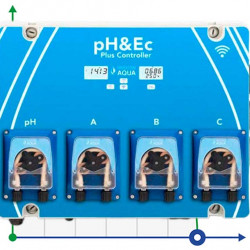 Automatyczny sterownik pH&Ec z pomiarem temperatury wody i trzema pompami nawozowymi z Wi-Fi