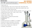 Precyzyjny filtr chemiczny z PVDF serii QH-1004-180-PUVU-OJAZ-S + MD-P-257-SSV-5V38BAY-S, filtr workowy, odporny na kwasy i zasady