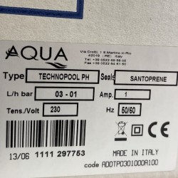 TECHNOPOOL PH 3-1 230V Santoprene pompa perystaltyczna ze zintegrowanym regulatorem PH