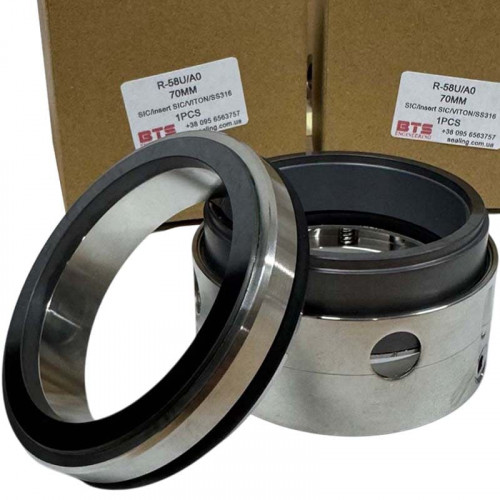 Uszczelnienie mechaniczne R-58V 70, SIC/Insert SIC, VITON, 316, A0 do morskiego silnika strumieniowego Kamewa 2411845