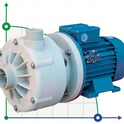 Pozioma pompa odśrodkowa MB 110, PP, VITON, B