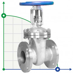 DN80 PN16 Zawór kołnierzowy klinowy ze stali nierdzewnej 30nzh41nzh, GOST