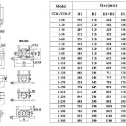 Pompa wielostopniowa CDLF 1-40, AISI 304