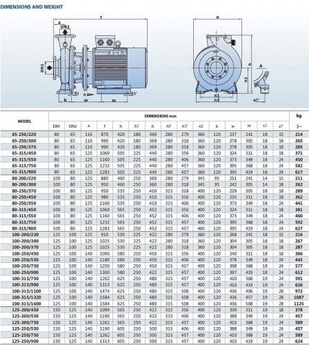 Pompa do cieczy technologicznych BST 125-250/90, 3000