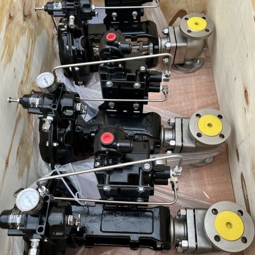 DN20 Pneumatycznie sterowany zawór regulacyjny 10P11Y-DNx2016Z-L112C-C (korpus CF8, gniazdo SS304) z pozycjonerem YT-1000, wejście 4-20 mA, Ex