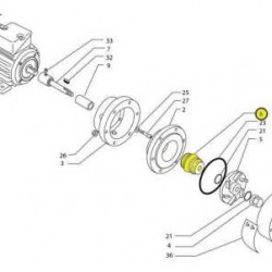 Uszczelnienie mechaniczne dla MB 80/140, VITON